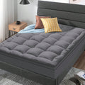 Pre Washed Microfiber Quilted Mattress Pad Queen 8-24" Deep Pocket