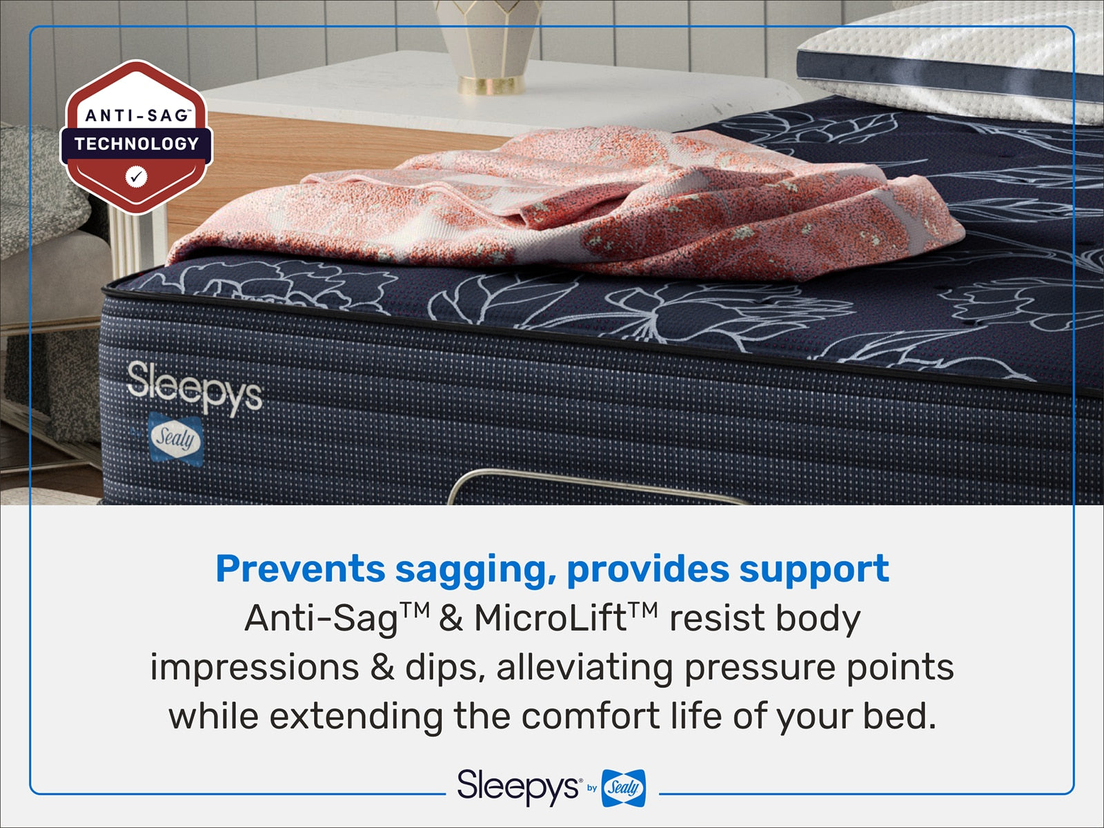 Sleepy's By Sealy Spring Plush Innerspring Mattress Cooling Gel Foam