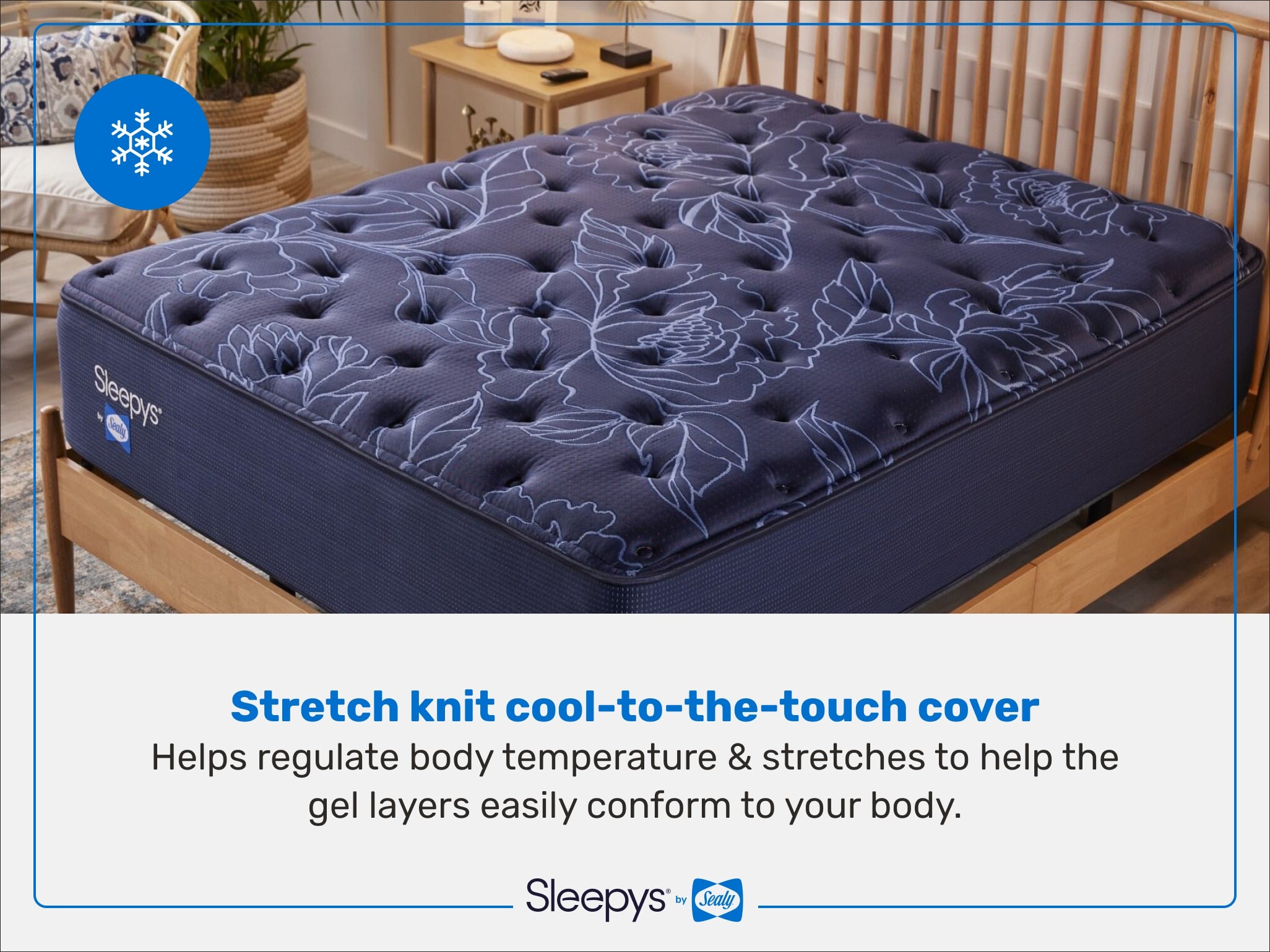Sleepy's By Sealy Spring Plush Innerspring Mattress Cooling Gel Foam